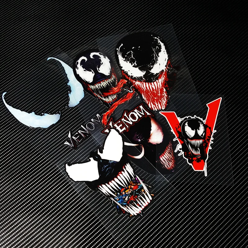

G383 Venom Car Stickers Waterproof Sticker and Decals Comics Motorcycle Helmet Scooter Scratch Patches Window Windshield