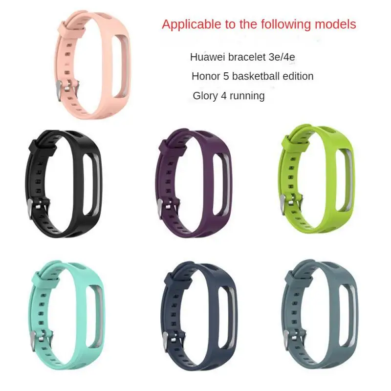 

Running Adjustable Bracelet Wristband Smart Watch Replacement Strap Silicone Watch Band For Huawei Band 4e 3e Honor Band 4