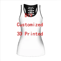 dropshipping vip link tops diy 3d all over printed tank top combo outfit yoga fitness soft vest summer women for girl