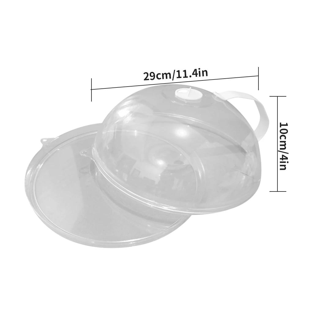 

Dish Plate Cover Anti-splash Food Cover Microwave Oven Dish PP Transparent Cap Splash Guard