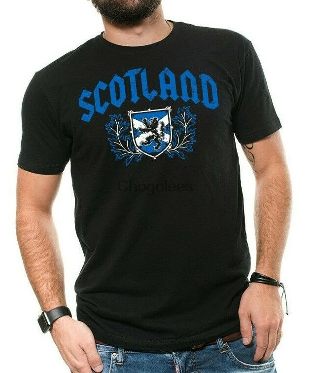 Футболка с изображением шотландского неблагоприятного флага Шотландии герба