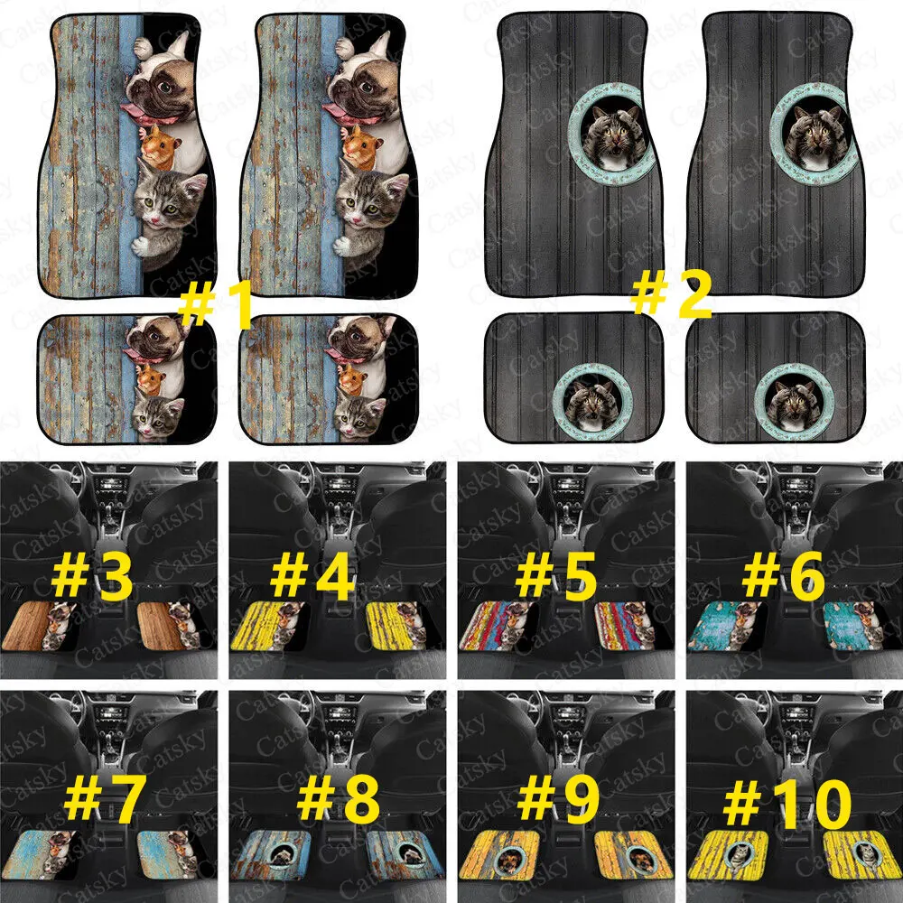 

4 шт., автомобильные коврики с резиновой подкладкой