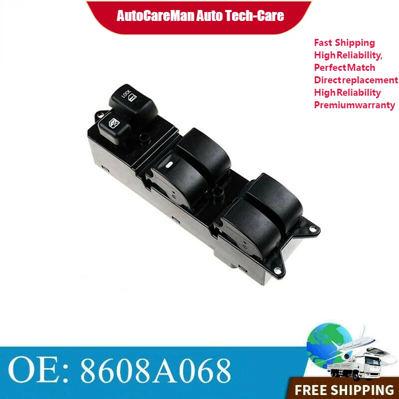 

Переключатель стеклоподъемника ПЕРЕДНЕЙ ДВЕРИ 8608A068 для Mitsubishi Lancer