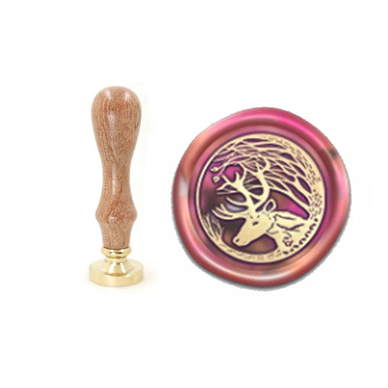 

Cute Deer Forest Wax Stamp Exquisite WOOD handle,Ancient Seal Retro Stamp,Personalized Stamp Wax Seal High Quality