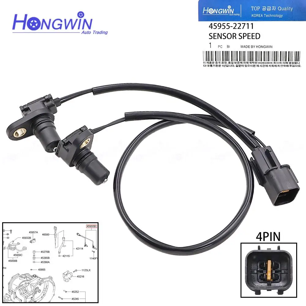 

45955-22711 4595522711 Датчик скорости ввода и вывода коробки передач для Hyundai Lavita 01-06