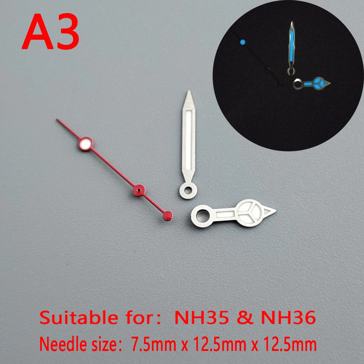 Nh35 наручные часы nh36 аксессуары Подходит для NH35 NH36 Зеленые Синие Супер Светящиеся