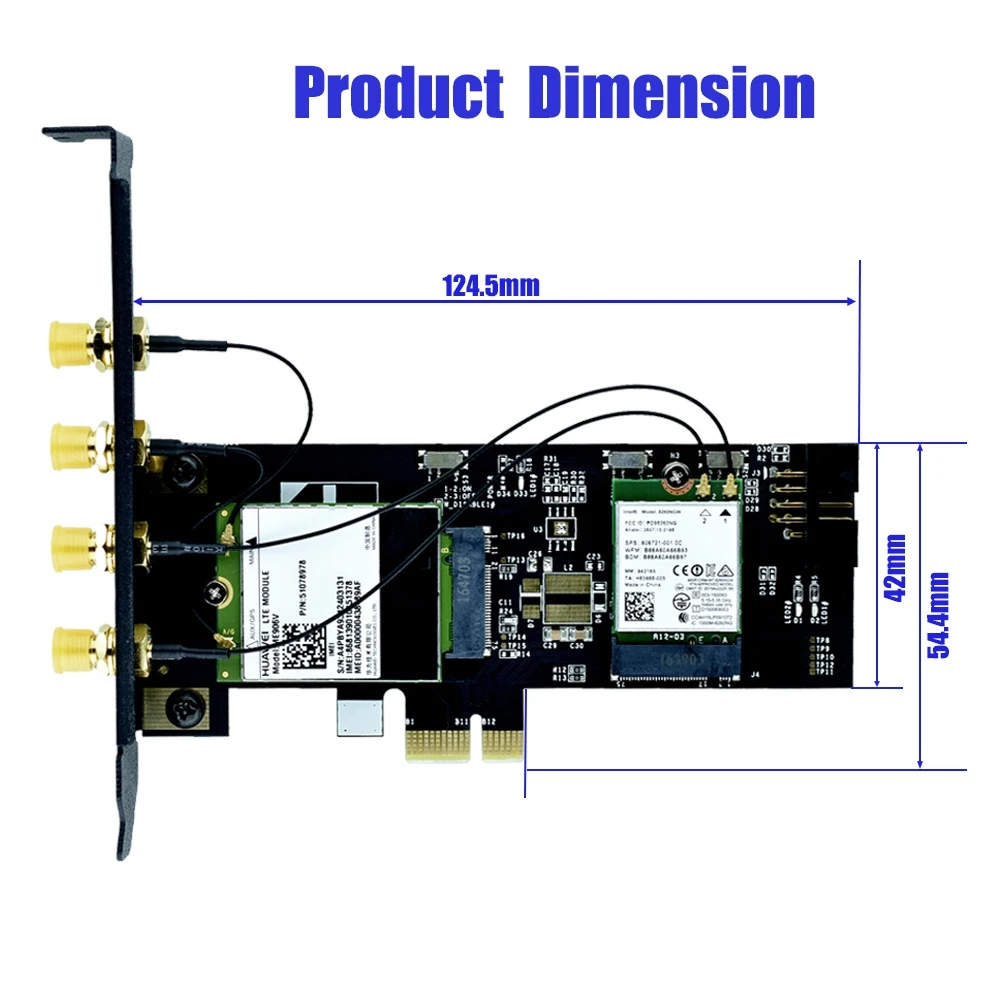 Адаптерная карта M.2 PCI-E адаптер NGFF Key B и ключ a к PCIe X1 для 3G/4G Wi-Fi карты