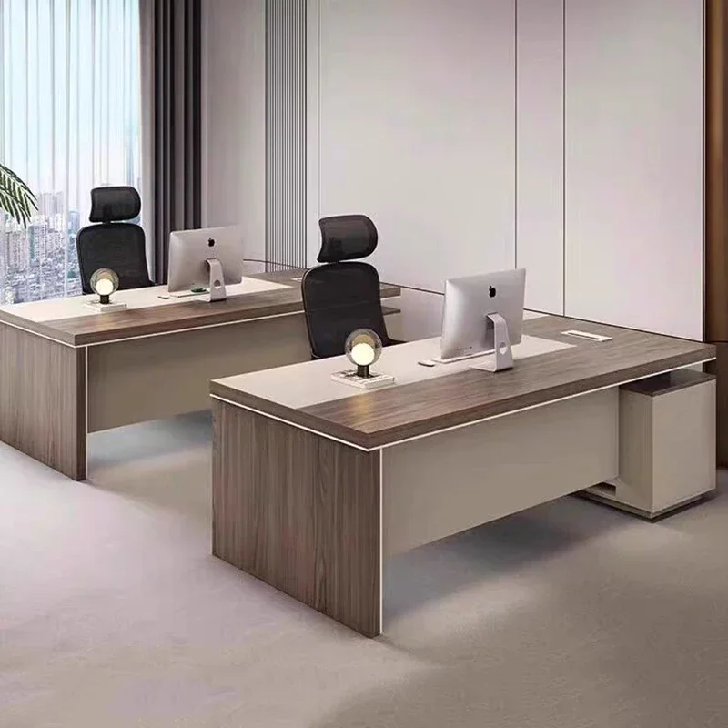 Роскошные рабочие сидячие офисные столы с ящиками вспомогательная подставка для