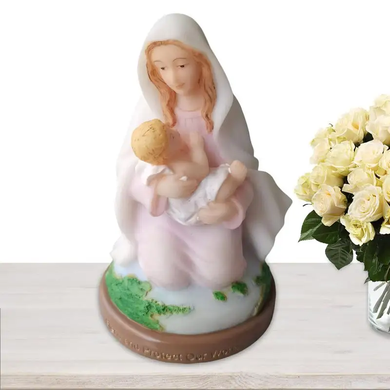 

Holy Mother Mary And Baby Jesus Statue Madonna And Child Statue Resin Figures Catholic Statues Religious Praying For Home Office