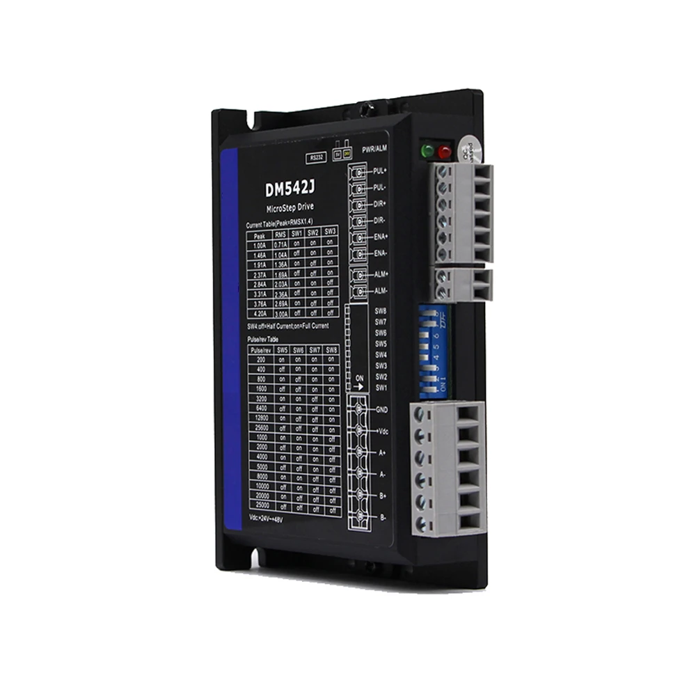 Драйвер шагового двигателя DM542J DC24-48V цифровой 2-фазный модуль привода контроллер