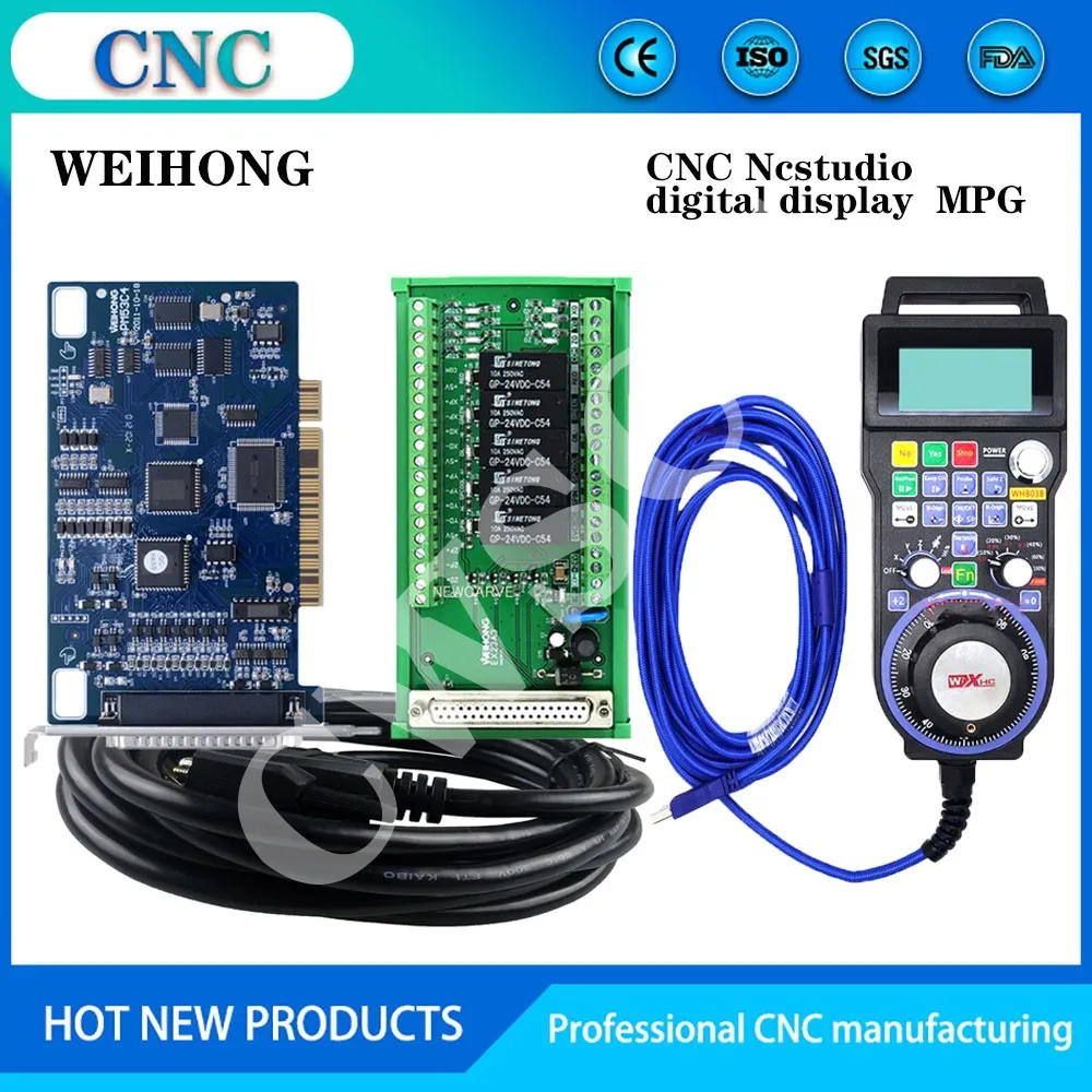 Nc Studio USB wired remote control handle Weihong DSP for CNC engraving and cutting machine XHC LHB03B NEWCARVE |