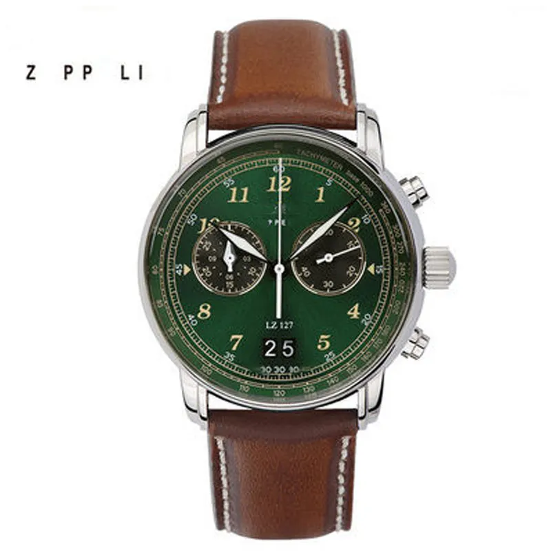 

Men's Business Quartz Watch Top Luxury Brand Sports Two Eyes Five Needles Multi-function Chronograph Belt Calendar Men's Watch