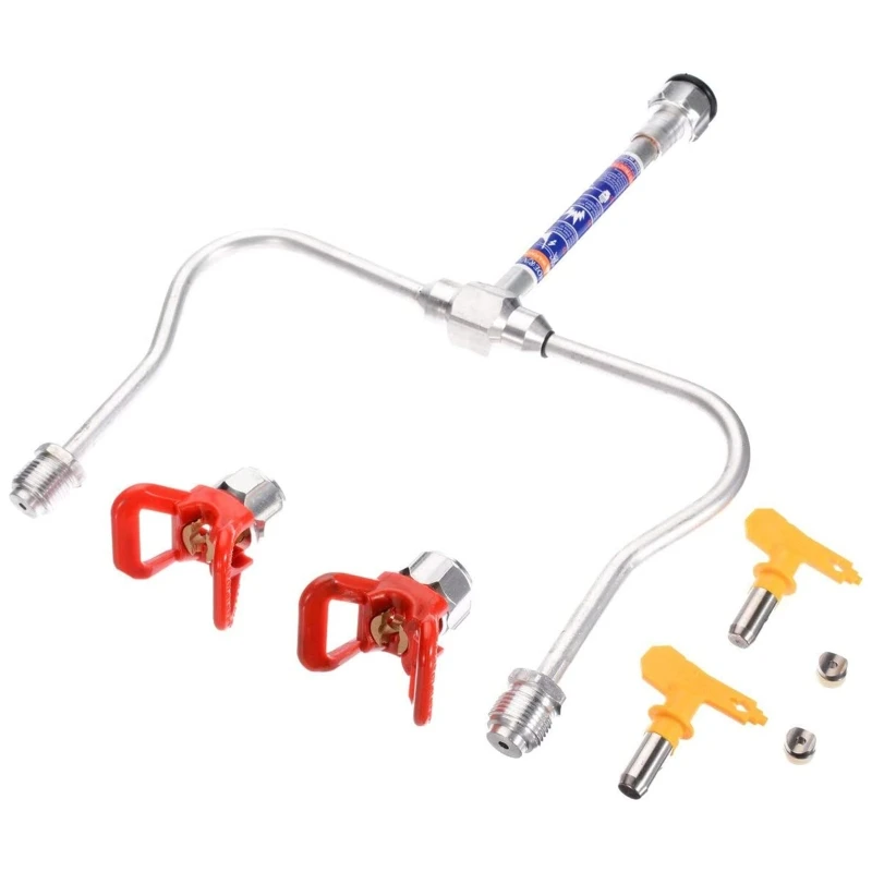 Metal Extension Pole Airless Spray Extension Pole Spray Gun Extension Rod Universal Spray Gun Wand for Airless Painting