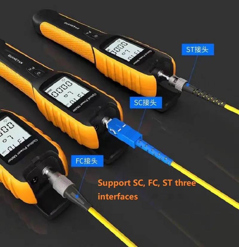 Multifunction New G11 High Precision Rechargeable Battery Optical Power Meter FTTH Color LCD Screen With Flash OPM 5G Wavelength