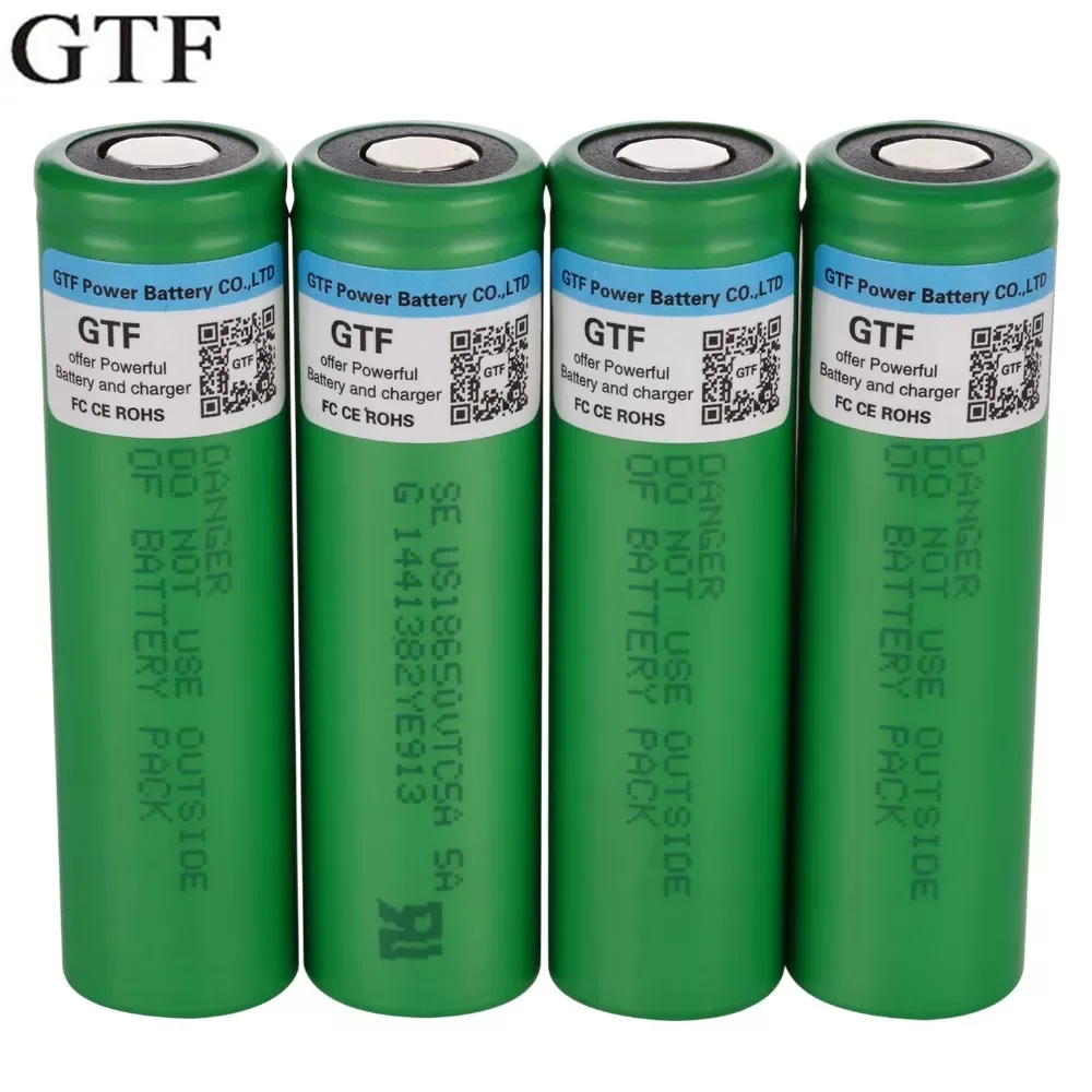 

NEW GTF 18650 3.7V 3000mAh Rechargeable Battery US18650VTC5A Li-ion batteries 20A Discharge for flashlight torch power bank