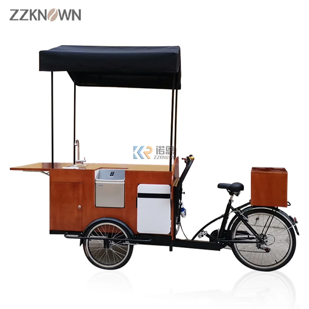 

Stylishly Designed Cargo Coffee Bikes for Selling Coffee and Food Mobile Ice Cream Bike Electric Hot Dog Cart