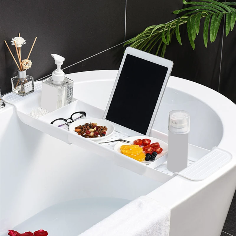 

Retractable Bathtub Storage Rack Bathtub Tray Shelf Bathtub Bathroom Tools Towel Storage Rack Kitchen Sink Drain Rack