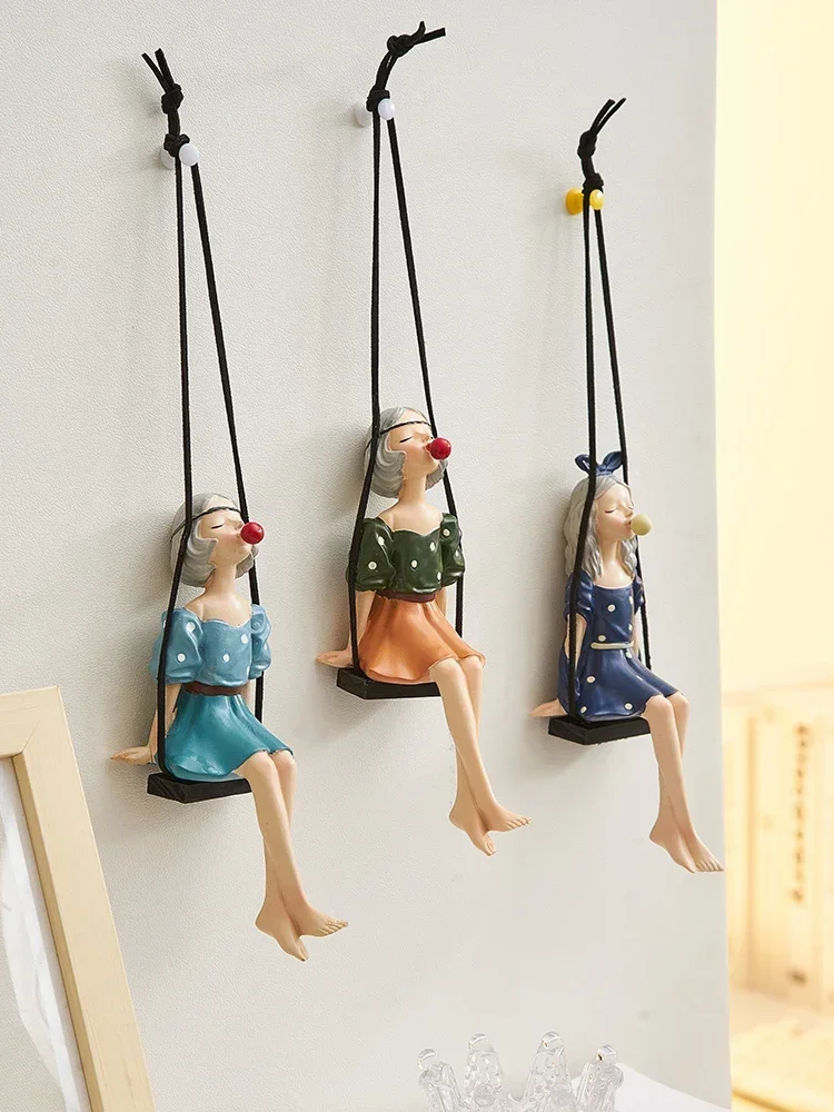Настенные украшения для комнат девочки настенные качели и желудочков