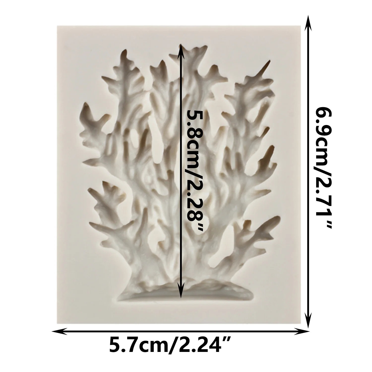 Силиконовая форма сделай сам в виде морского коралла для помадки кексов шоколада