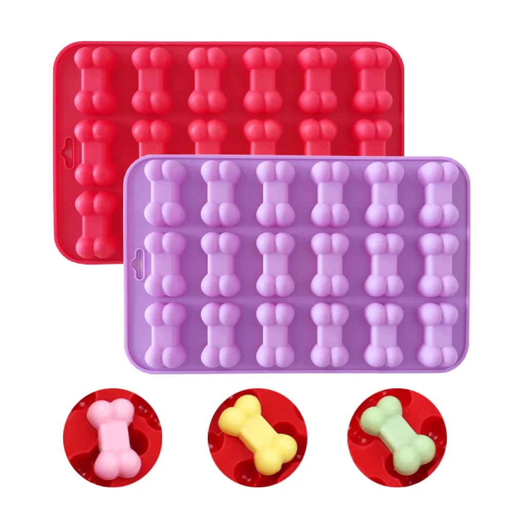 

Puppy Dog Paw Bone Silicone Molds Chocolate Candy Jelly Ice Cube Dog Treats Soap Mold DIY Baking Cake Decorating Tools