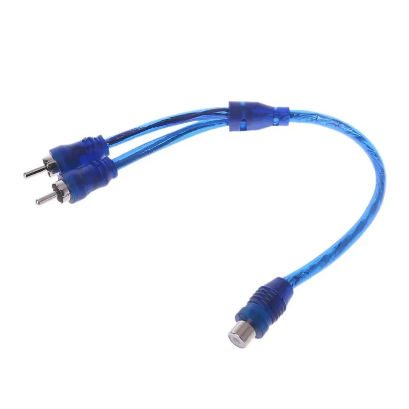 

Female RCA 2 Male Splitter Connector Stereo Audio Signal Adapter Cable Wire