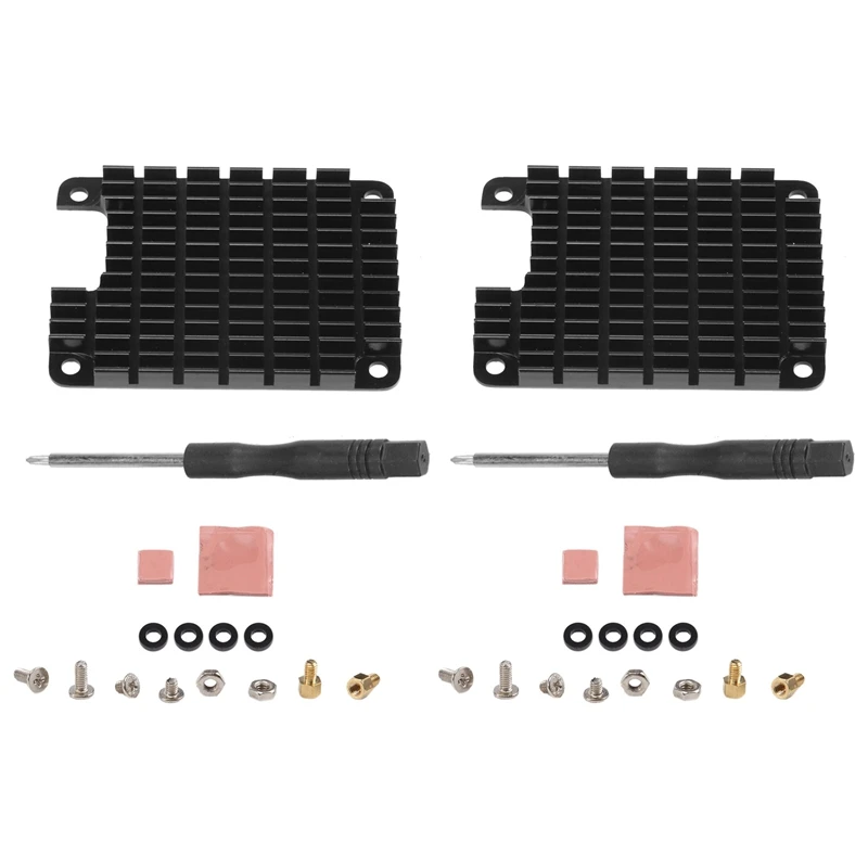 

GTBL 2 Sets Heatsink Aluminium Radiator Cooling Fin For Raspberry Pi CM4 Compute Module 4 CPU Heat Sink With Thermal Pads