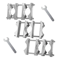 3 Pack Double Antenna Mast Clamp V Jaw Block 5.5Inch Bolts,Anti-Rust Heavy Duty Pole To Pole Mounting Kit Bracket Holder