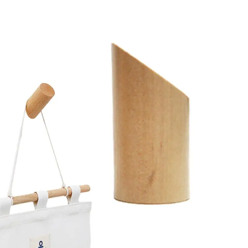 

Деревянная вешалка для пальто, настенная деревянная вешалка, портативная клейкая декоративная деревянная подвеска для пальто, Деревянные Настенные Подвески ручной работы для гостиной