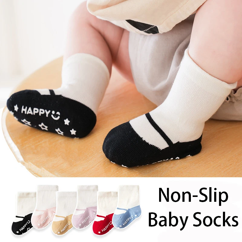 

Нескользящие хлопковые носки для новорожденных, карамельных цветов