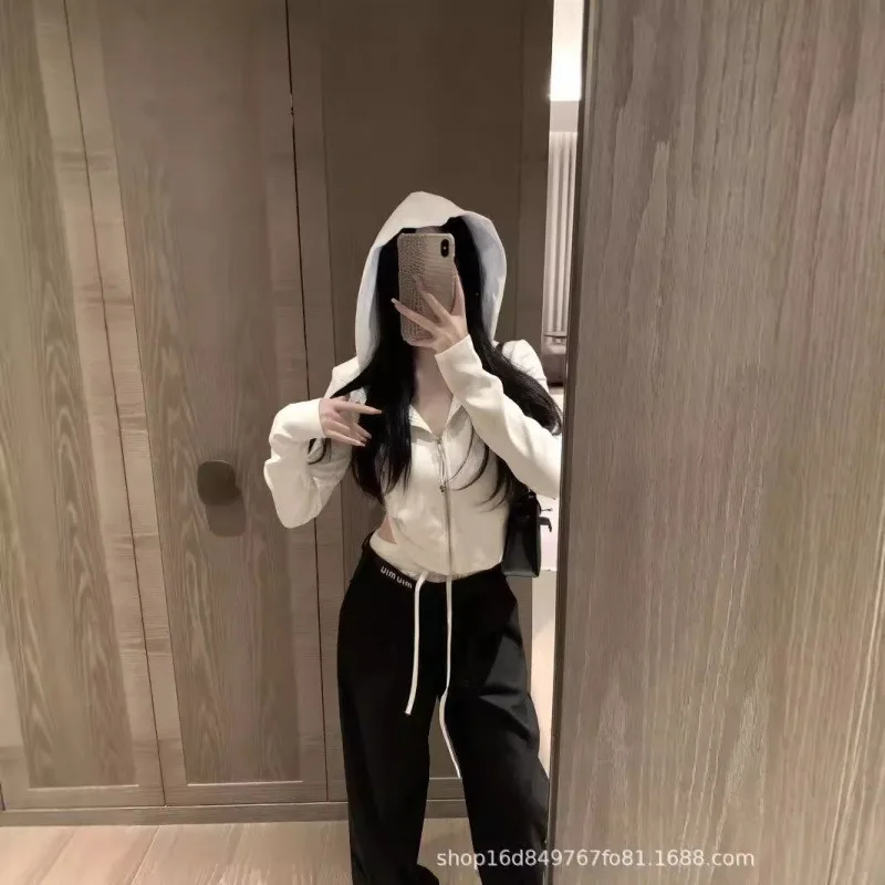 копия 1:1 24 Ранняя осень Новый нишевый дизайн короткая куртка на молнии с