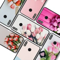 fhnblj tulips flower phone case for redmi 8 9 9a for samsung j5 j6 note9 for huawei nova3e mate20lite cover