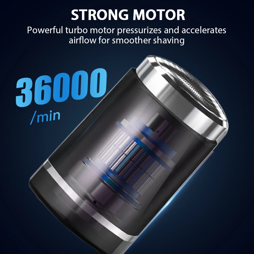 

USB Charging Electric Shaver Quiet Operating Mini Shaver for Thanksgiving Easter AnniversaryWashable Men's Beard Trimmer Razors