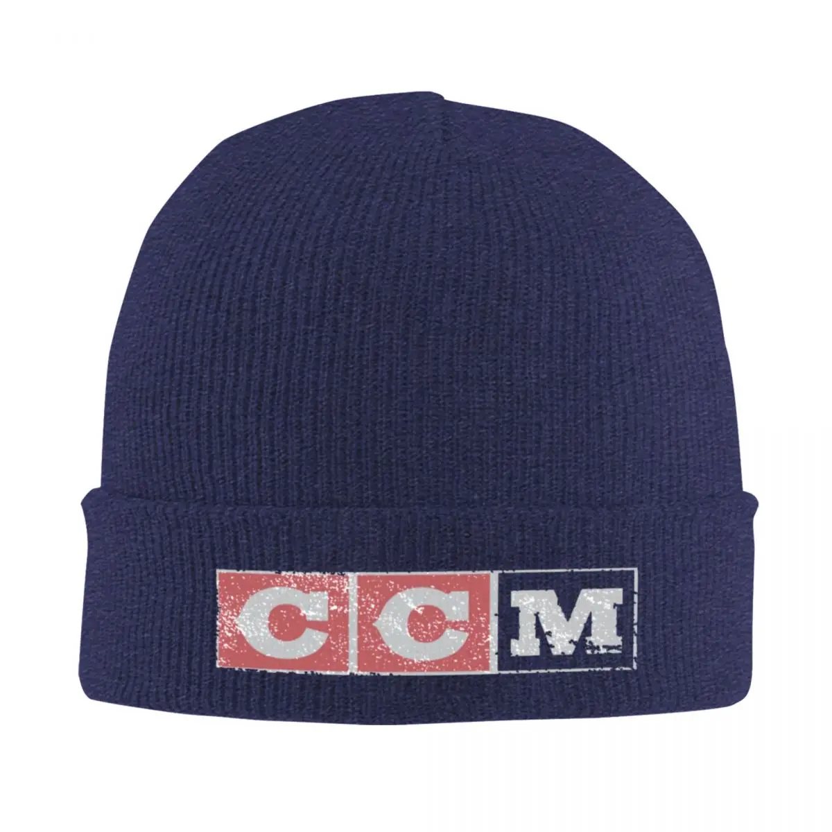 CCM Ретро хоккей с логотипом теплая вязаная шапка модная капюшоном осенне-зимние
