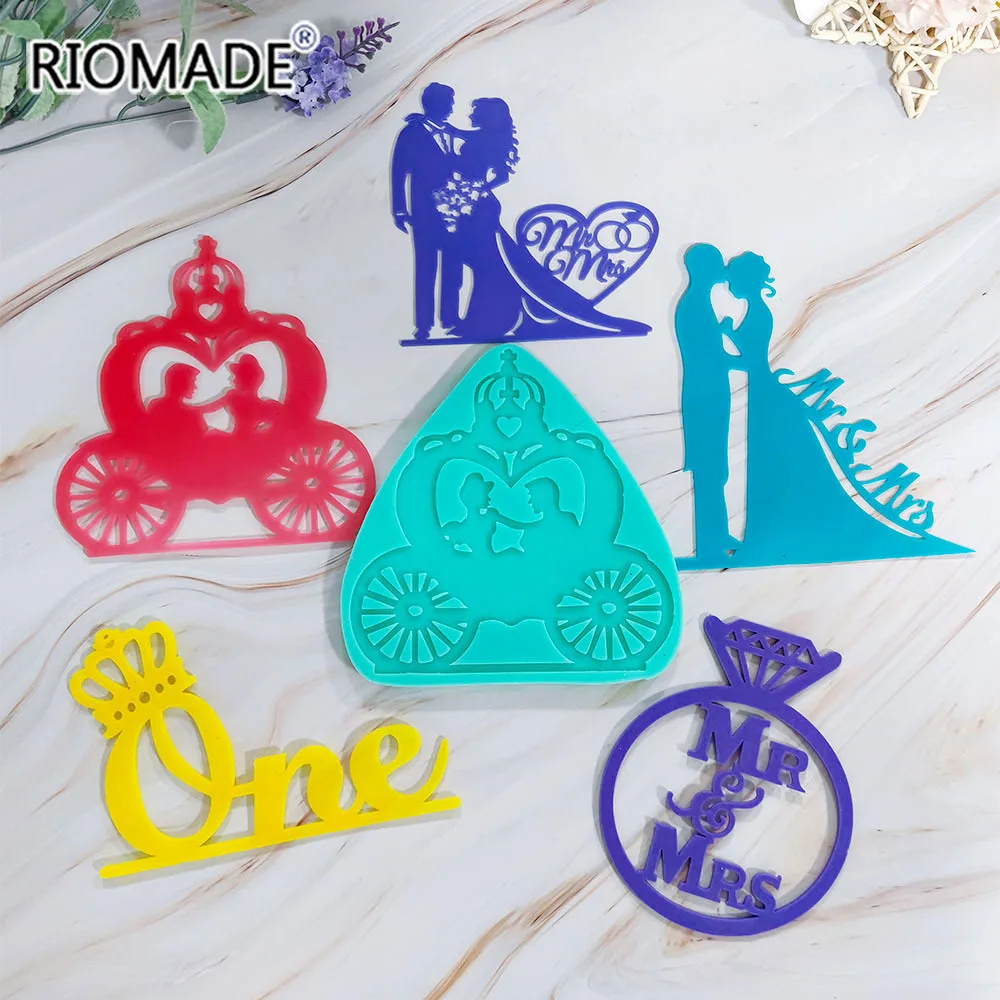 

Свадебная силиконовая форма для торта, свадебная форма для свадебного торта, стили для невесты и жениха, мистер, миссис, шоколадный сахар, де...