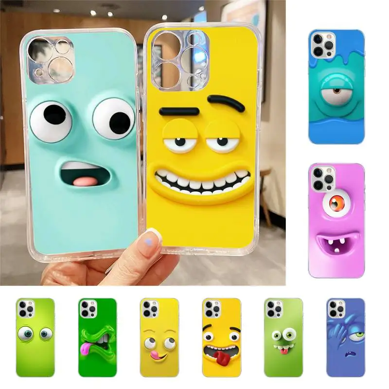 

Funny Cartoon Face Phone Case For Iphone 7 8 Plus X Xr Xs 11 12 13 Se2020 Mini Mobile Iphones 14 Pro Max Case