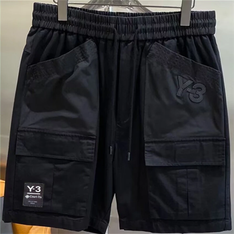 

Y-3 Yohji Yamamoto короткие брюки 23SS Летние повседневные рабочие шорты и пляжные брюки Модные свободные спортивные шорты с карманами