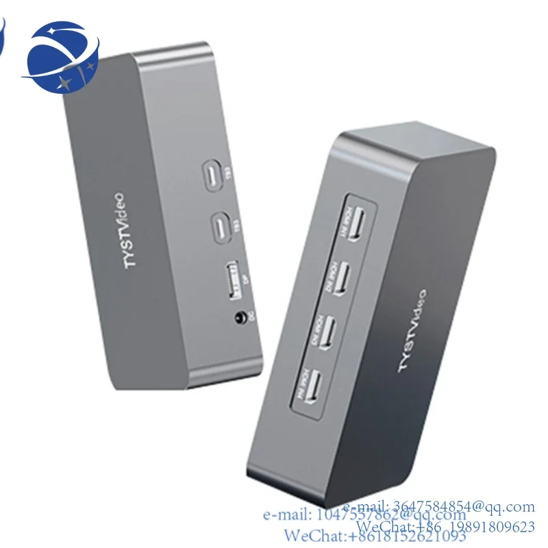 

Приставка видеозахвата Yun Yi4-channel HDMl к Thunderbolt 3 1080P60pfs для потоковой трансляции в реальном времени