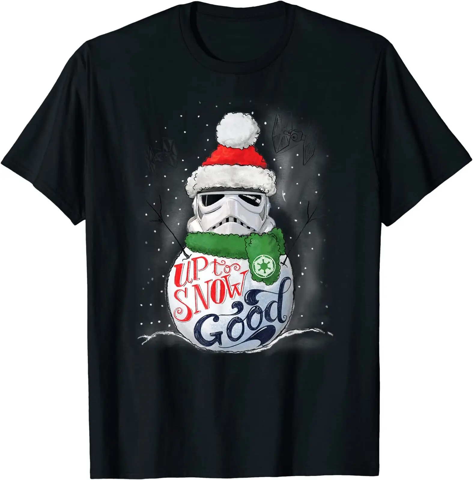 

Stormtrooper Up to Snow Good Funny Holiday Pure Cotton T Shirt Men Casual Short Sleeve Tees Tops Dropshipping
