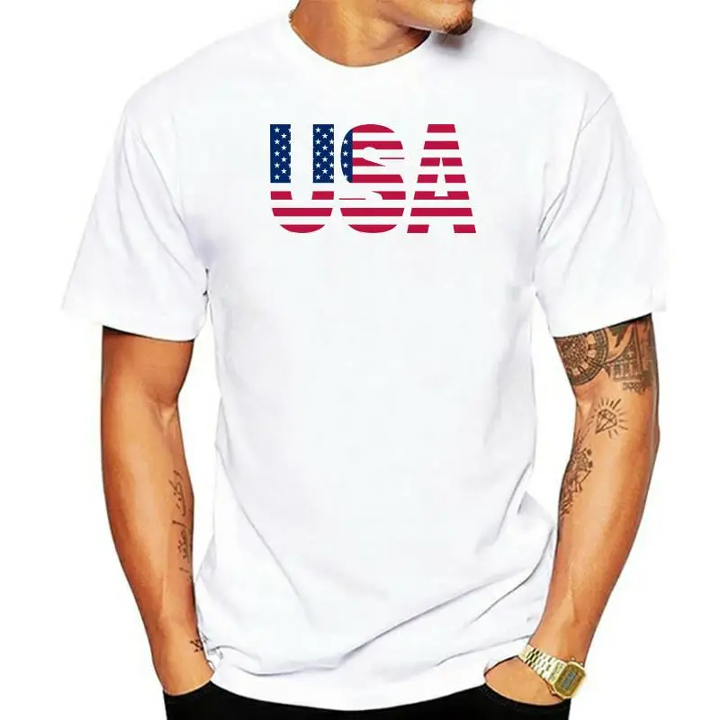 

New Summer Fashion Women T-shirt USA flag Print O Neck Short Sleeve Tops tshirt female Harajuku White T shirt For Women clothing