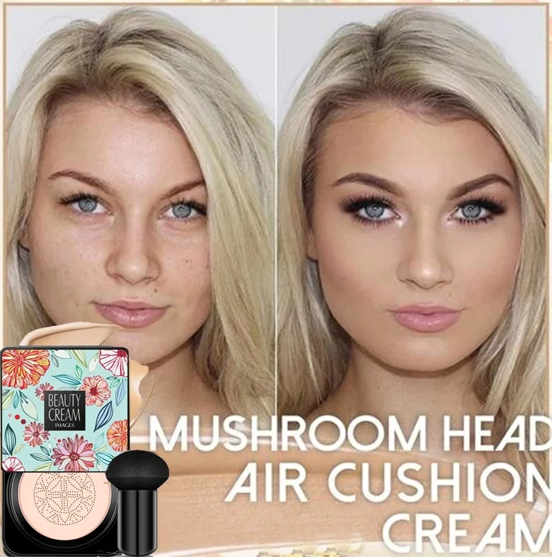 

Mushroom Head Air Cushion BB Cream Foundation Cream For Face Makeup Concealer Cushion For Face Comestics Make Up Cushion Compact