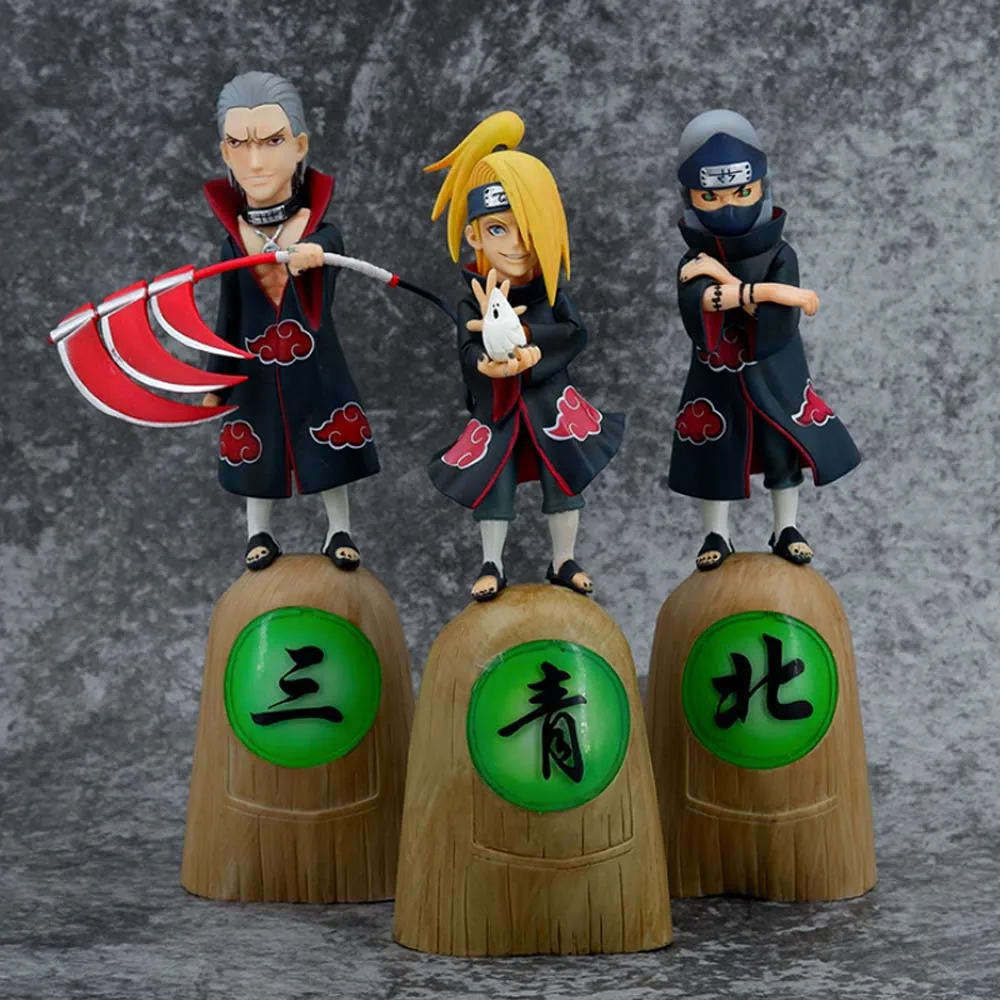 

10Cm Naruto Deidara Tobi Hidan Kakuzu Figure Anime NARUTO Figurine Doll Model PVC Statue Toys Dolls Kid Gift
