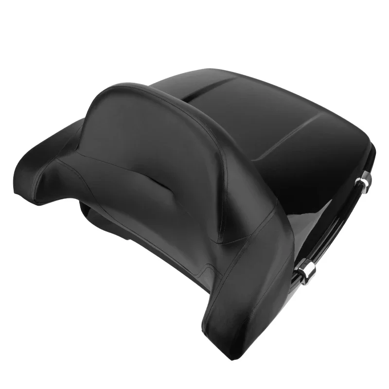 Нарезной багажник для мотоцикла + черная подкладка спинки Задняя багажа Harley Tour Pak