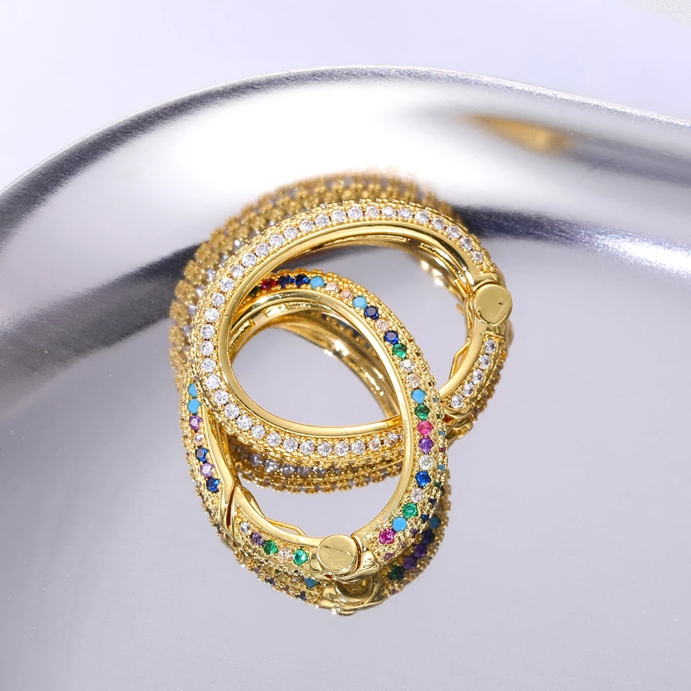 Латунный карабин с винтовыми застежками для изготовления ювелирных изделий