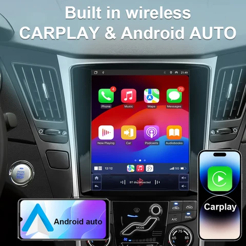 9,7-дюймовый QLED для Subaru XV Forester 2018-2021 Автомобильный радиоприемник Android 15 4G WIFI Carplay Стерео 2 Din без DVD-плеера GPS-навигация