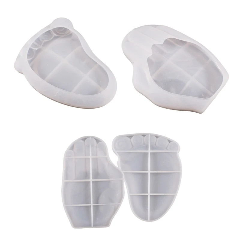 

Durable Silicone Mold for Making Clear Resin Foot/ Hand Shape Tray Mold