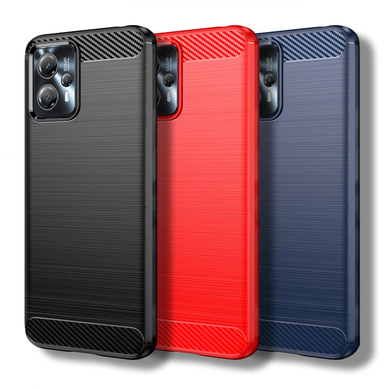 

For Motorola Moto G13 Case Moto G13 G23 Cover 6.5 inch Carbon Fiber Shockproof Silicone Bumper For Moto G13 G23 G53 G73 Fundas