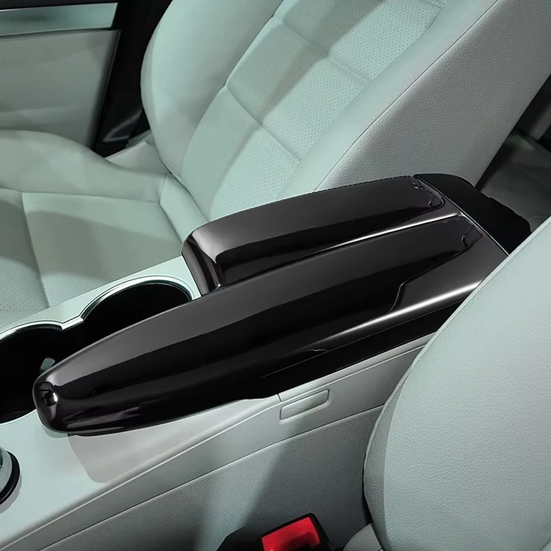 Фото Для Mercedes Benz C E GLK W204 X204 2009-13 автомобильные наклейки подлокотник центрального управления крышка ABS углеродное волокно аксессуары для интерьера №4