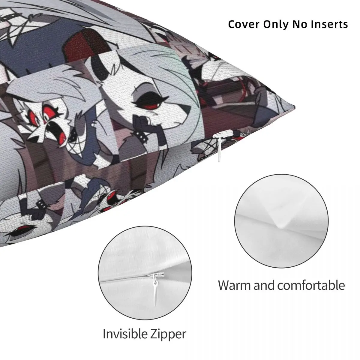 Чехол-Наволочка на молнии 45 х45 см