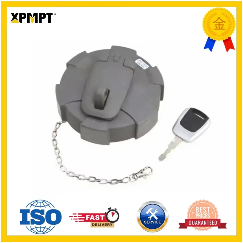 Фото Крышка топливного бака с ключом для экскаваторов R210LC9, R210W9, R250LC9, R330LC-9S, R210-9, R215-9 (номера деталей: 32M9-02130, 31M9-02130) №1