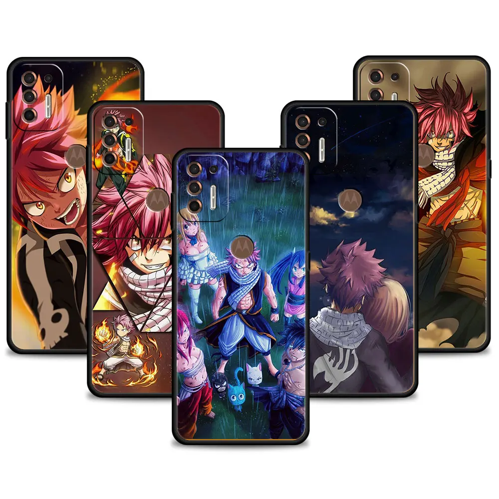 

Capinha Celular Case For Motorola E6s One Fusion Plus G Stylus 2022 G30 G31 G8 Power Lite G9 Play G50 G60 Cartoon Fairy Tail